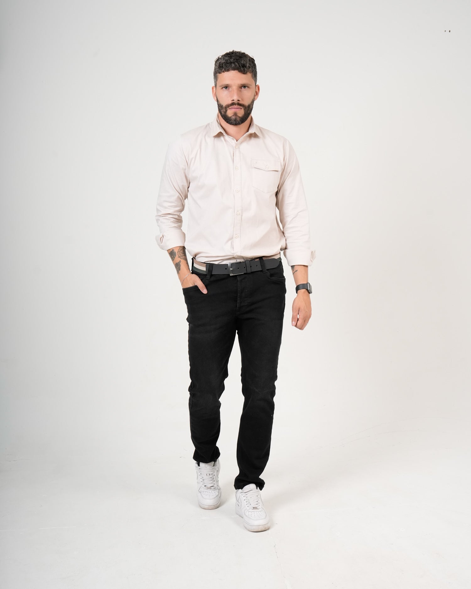 Jean Straight Leg Negro | Denim Premium Clásico