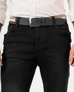 Jean Straight Leg Negro | Denim Premium Clásico