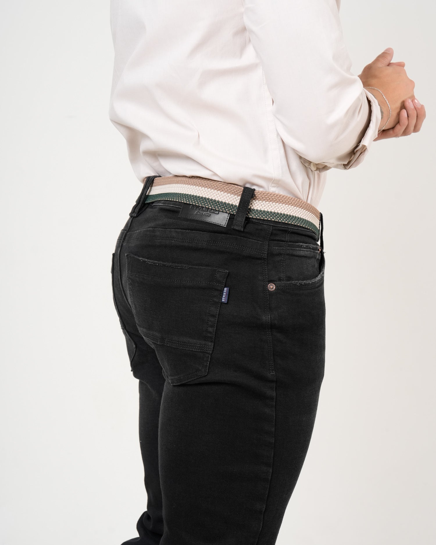 Jean Straight Leg Negro | Denim Premium Clásico
