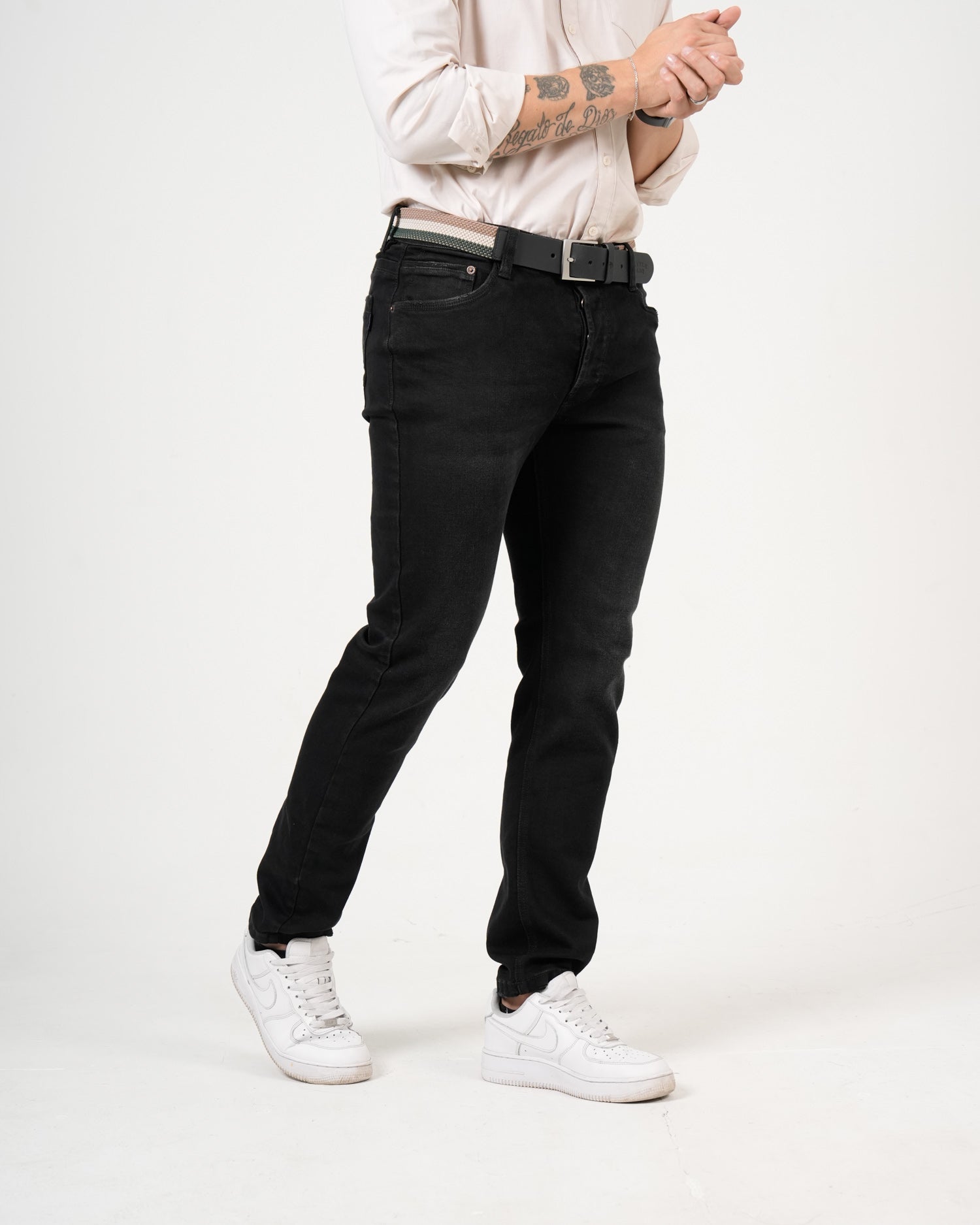 Jean Straight Leg Negro | Denim Premium Clásico