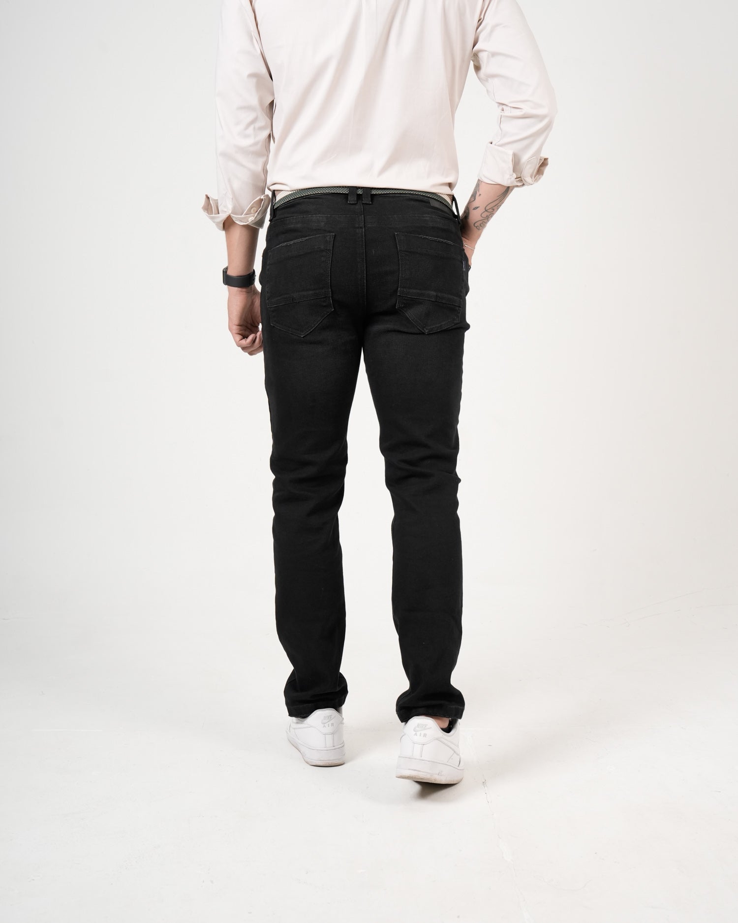 Jean Straight Leg Negro | Denim Premium Clásico