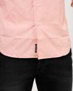 Camisa Rosa Salmón Manga Larga | Algodón Premium Clásico