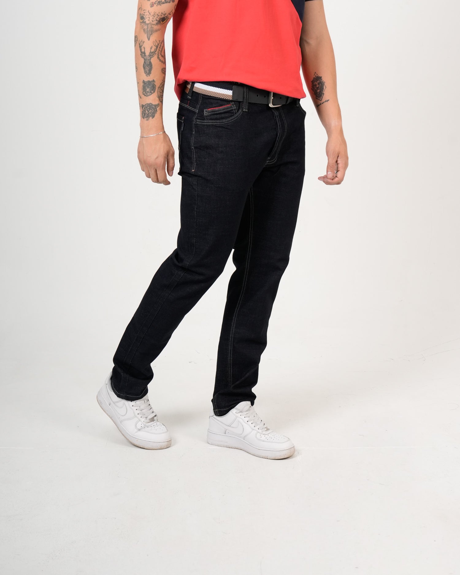 Jeans Negro Straight Fit | Denim Premium 100% Algodón