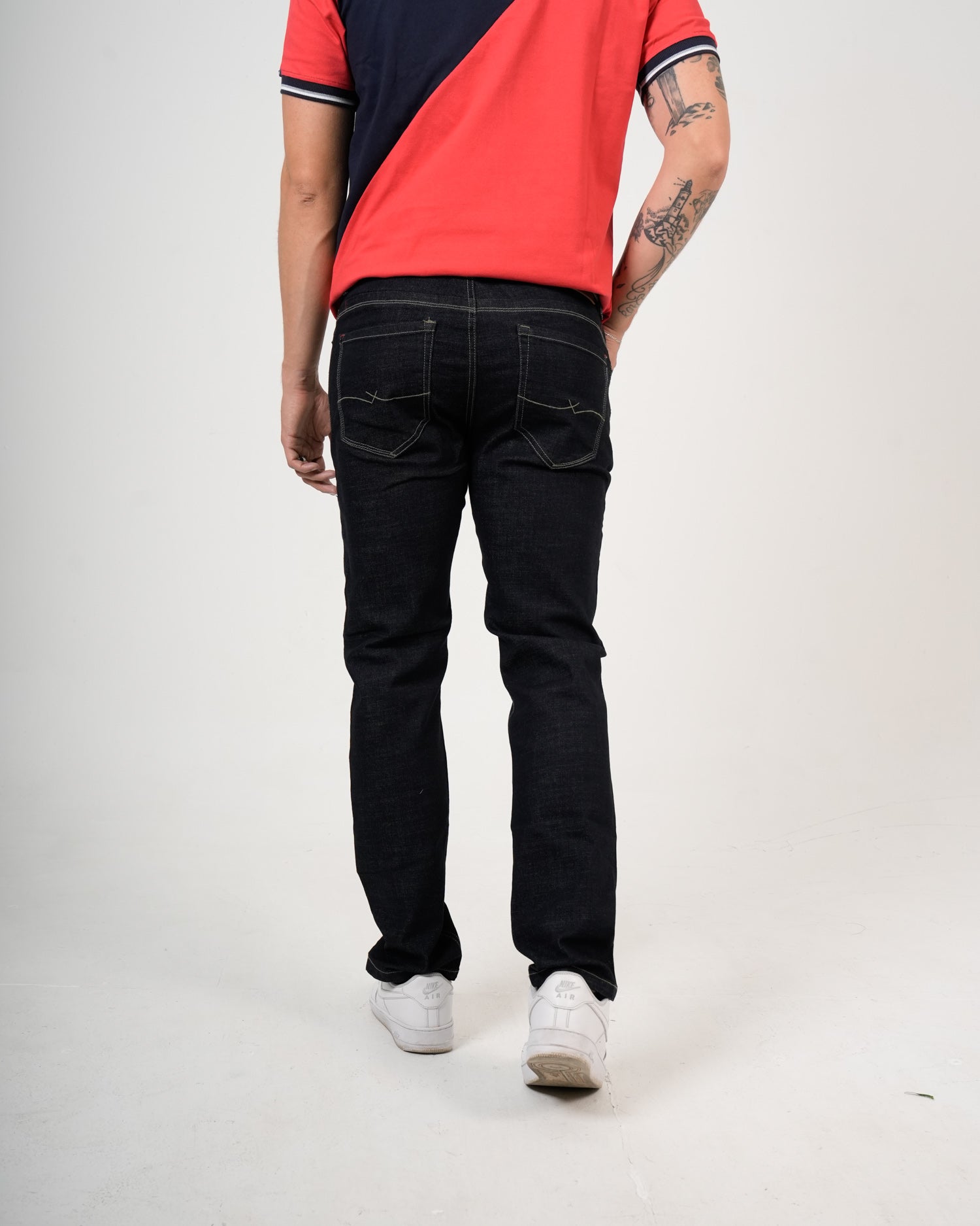 Jeans Negro Straight Fit | Denim Premium 100% Algodón