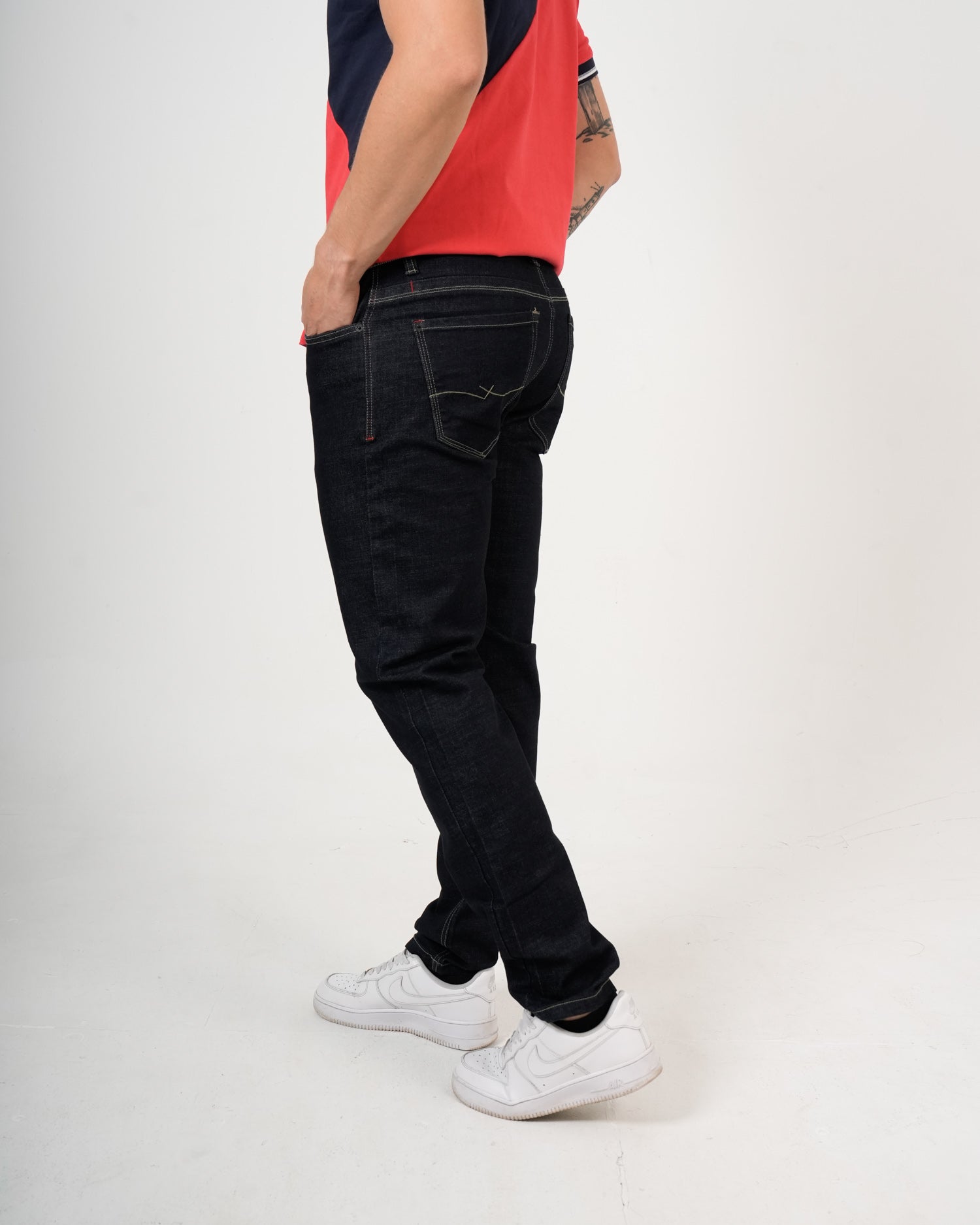 Jeans Negro Straight Fit | Denim Premium 100% Algodón