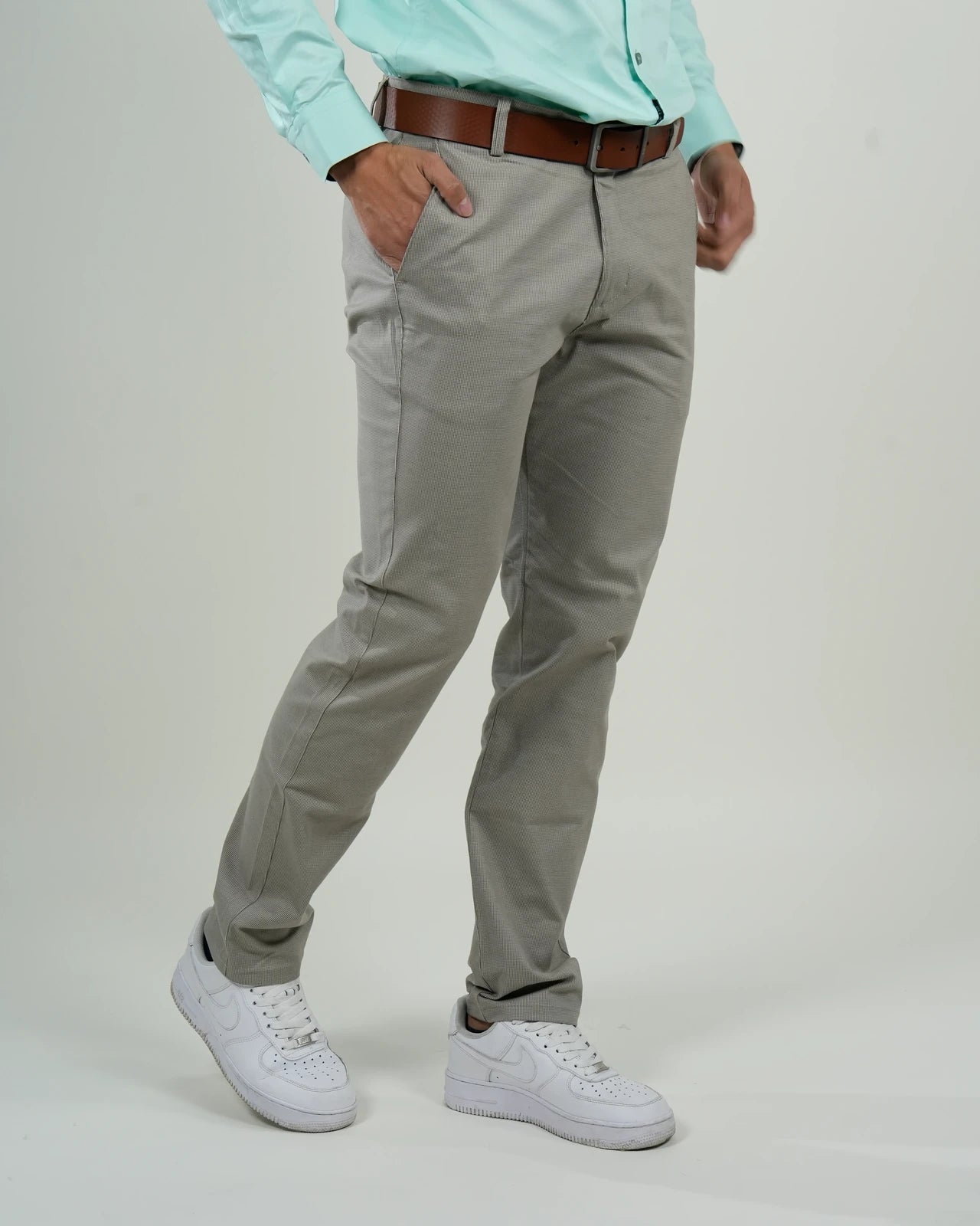Pantalón Chino Oxford Gris
