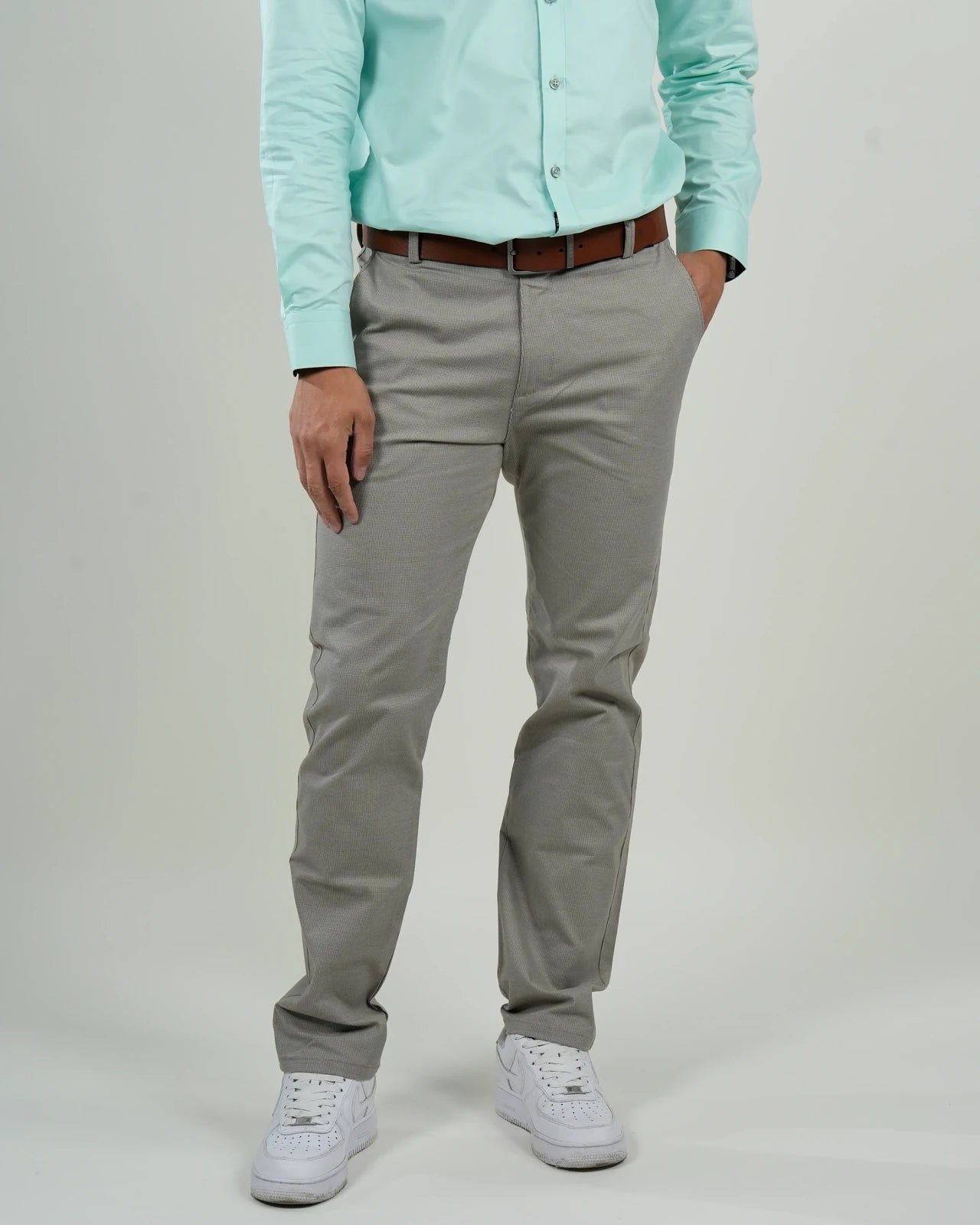 Pantalón Chino Oxford Gris