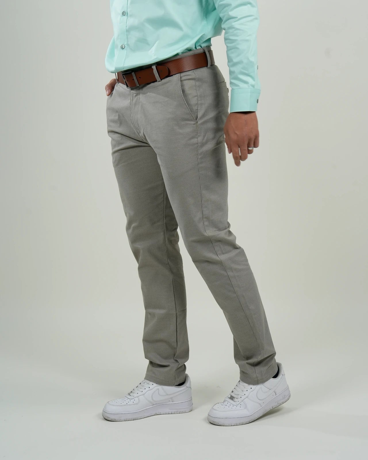 Pantalón Chino Oxford Gris