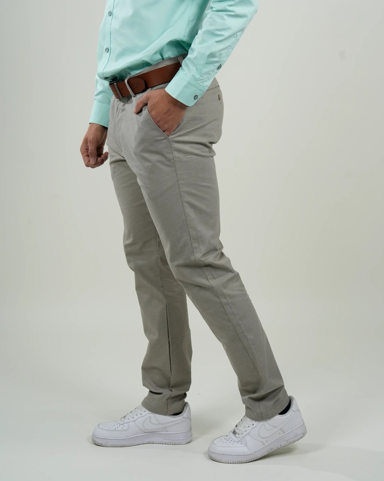 Pantalón Chino Oxford Gris