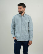 Camisa Oxford Rayas Verde