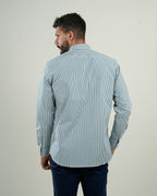 Camisa Oxford Rayas Verde