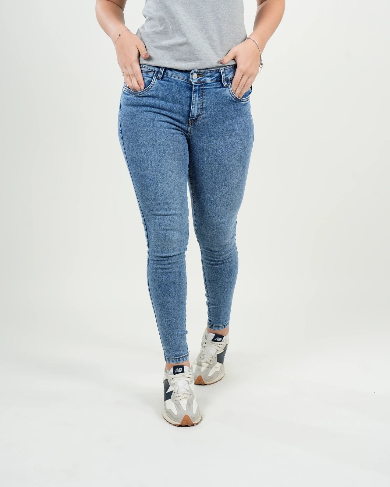 Jean Medellín Skinny Azul Medio