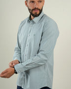 Camisa Oxford Rayas Verde