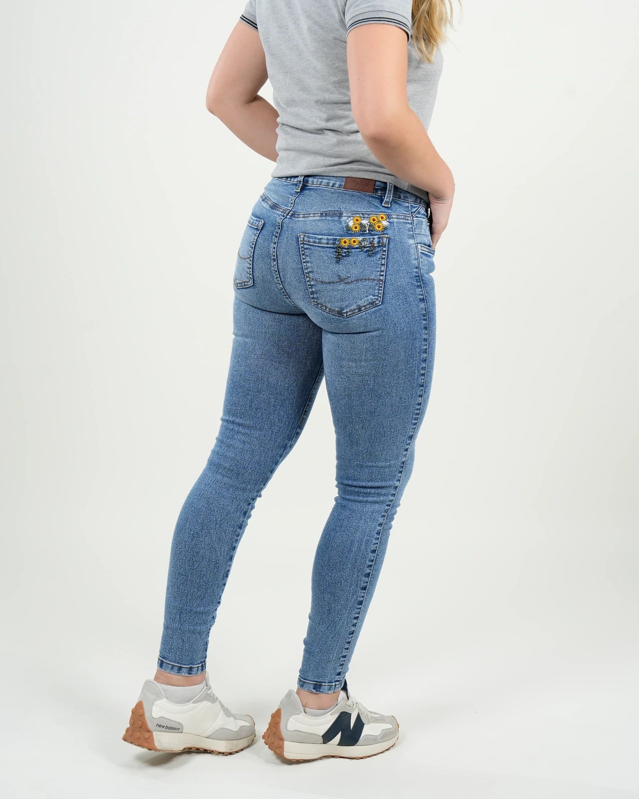 Jean Medellín Skinny Azul Medio