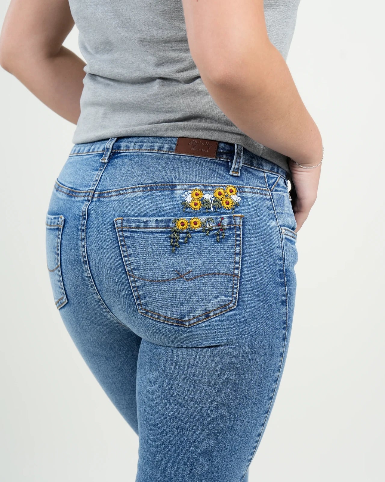 Jean Medellín Skinny Azul Medio