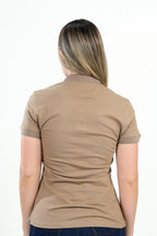 Polo Mujer Beige Clásico