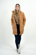 Chaqueta Acolchada Mujer Camel