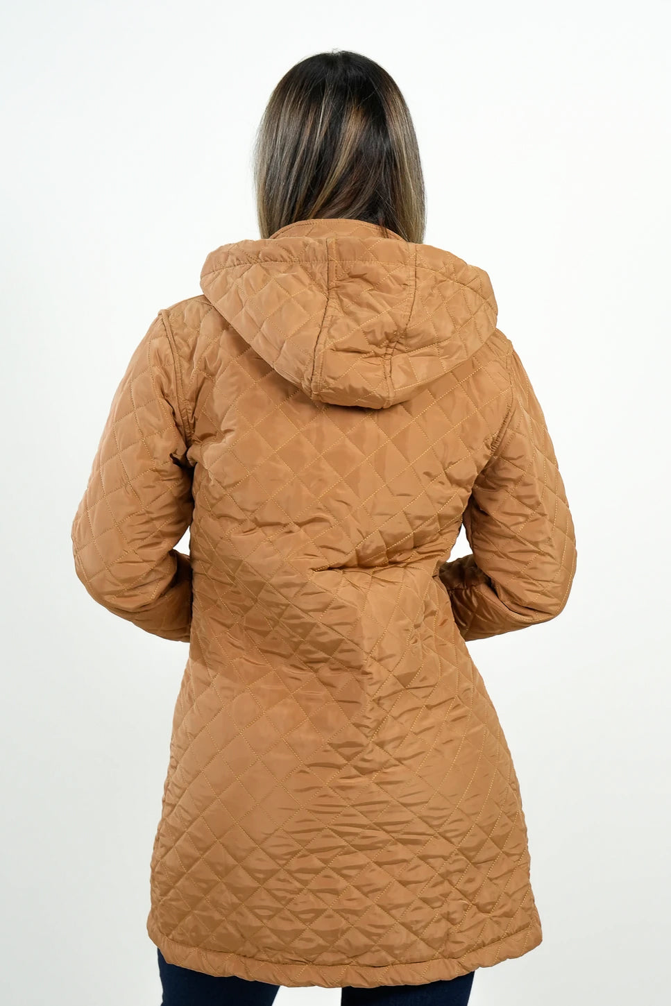 Chaqueta Acolchada Mujer Camel
