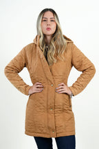 Chaqueta Acolchada Mujer Camel