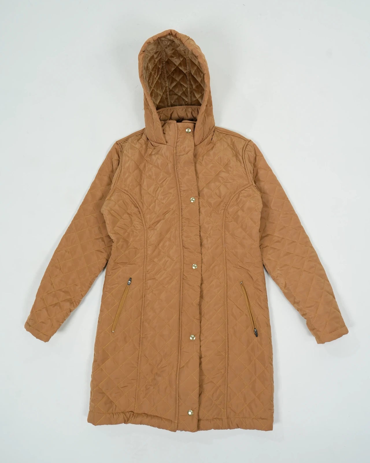 Chaqueta Acolchada Mujer Camel