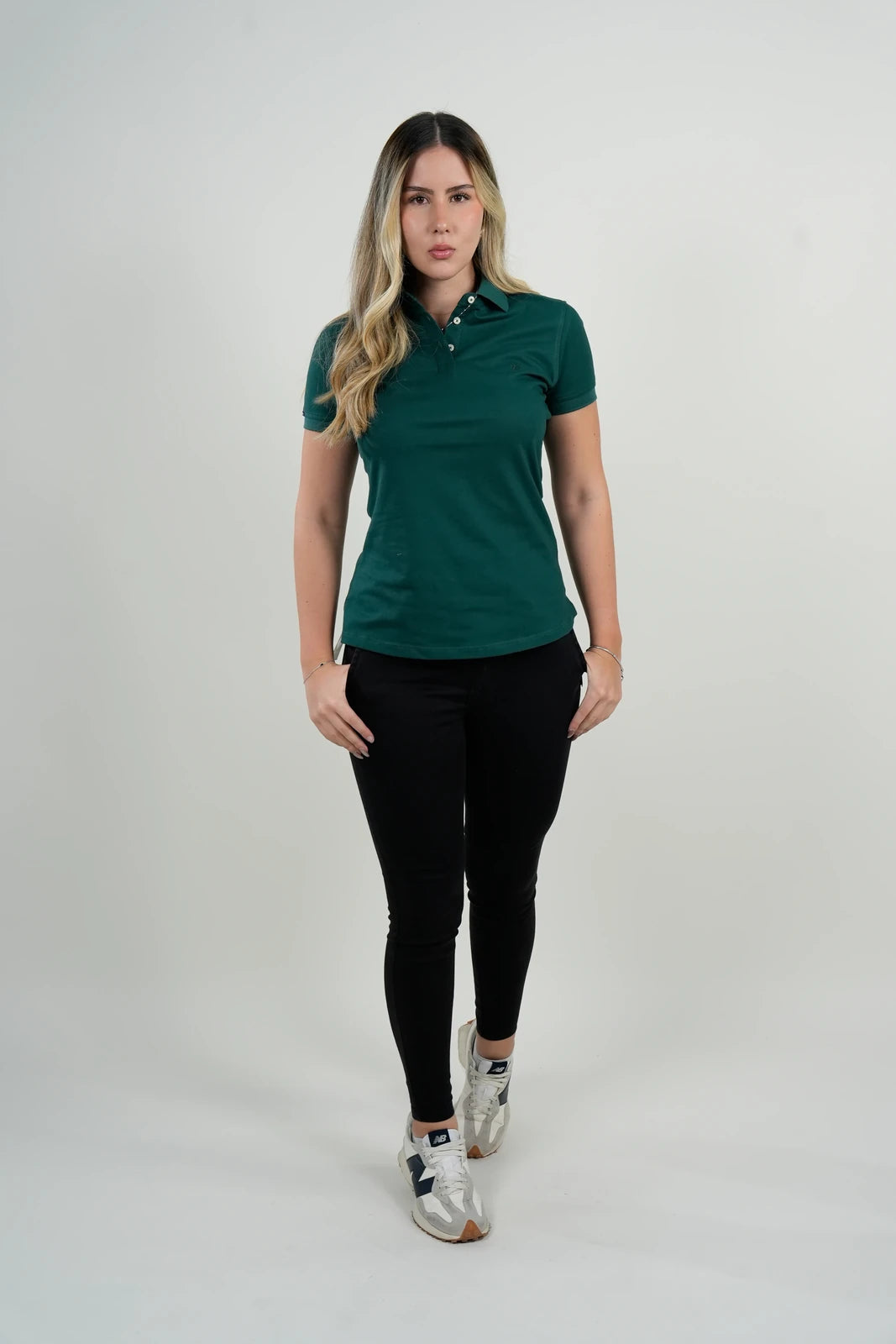 Polo Mujer Verde Bosque "Windsor"