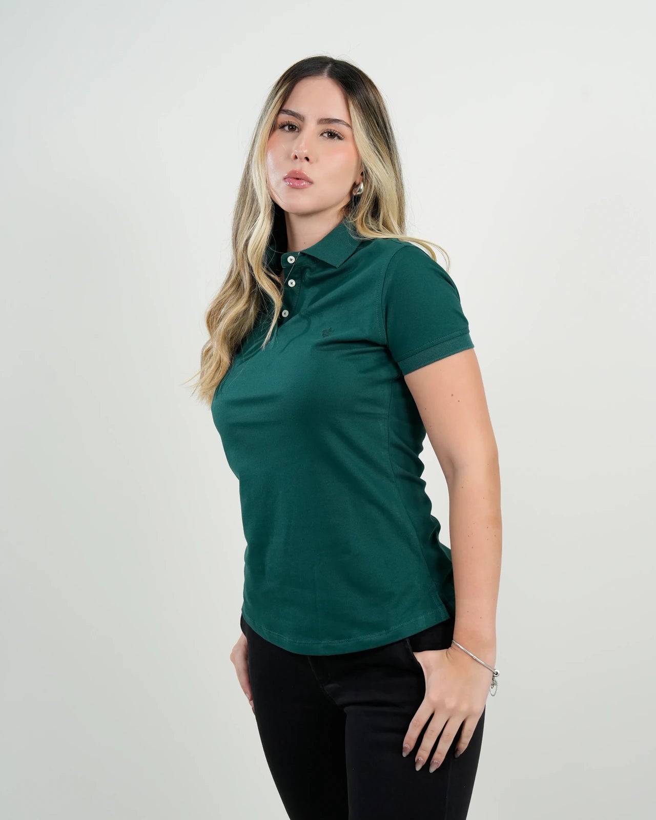 Polo Mujer Verde Bosque "Windsor"