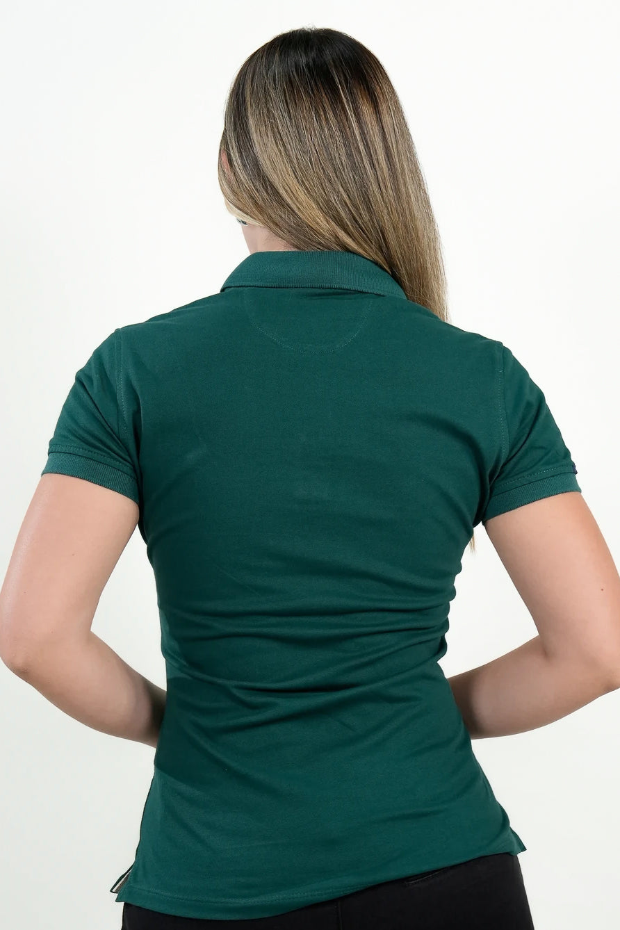 Polo Mujer Verde Bosque "Windsor"