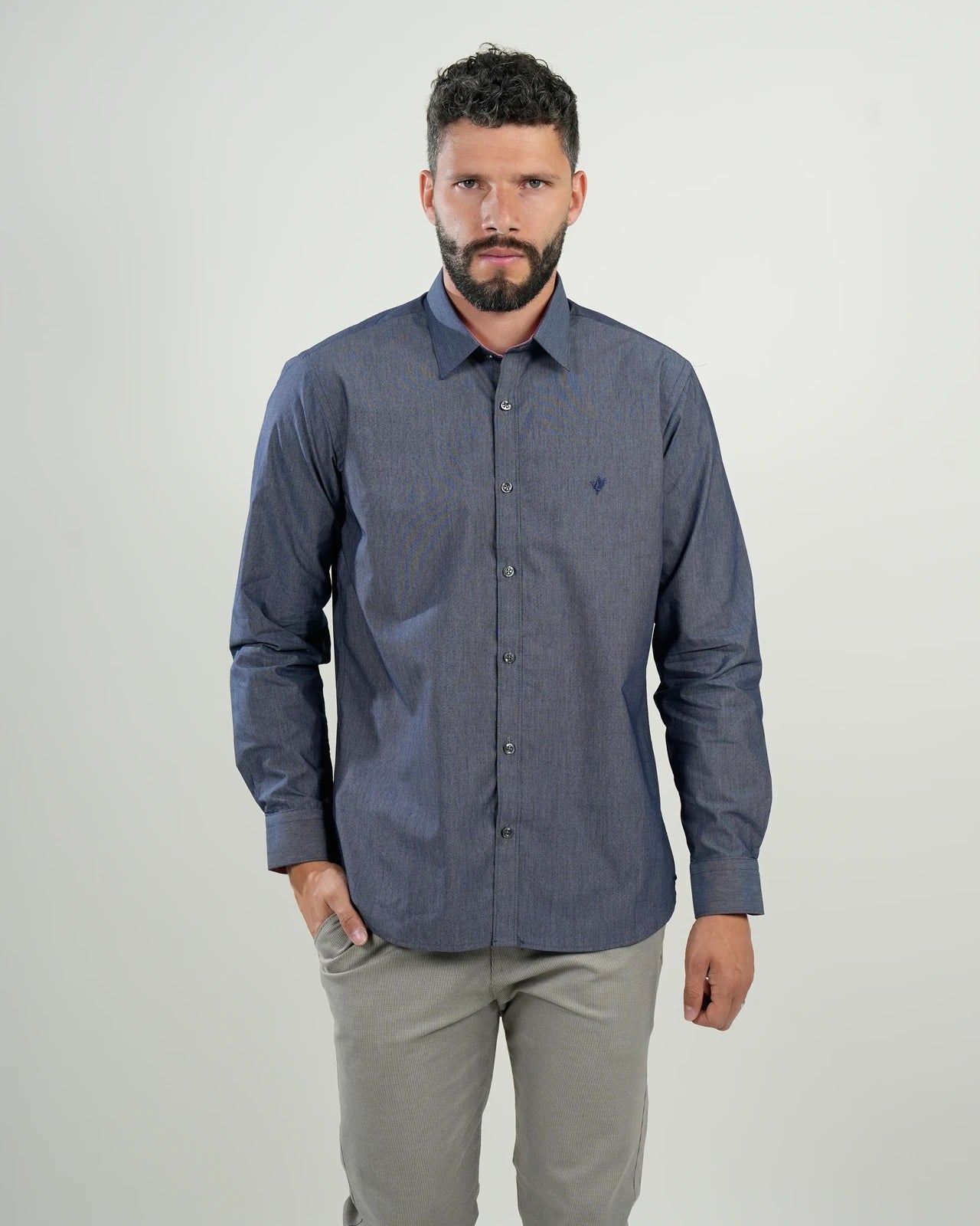 Camisa Milano Azul Índigo