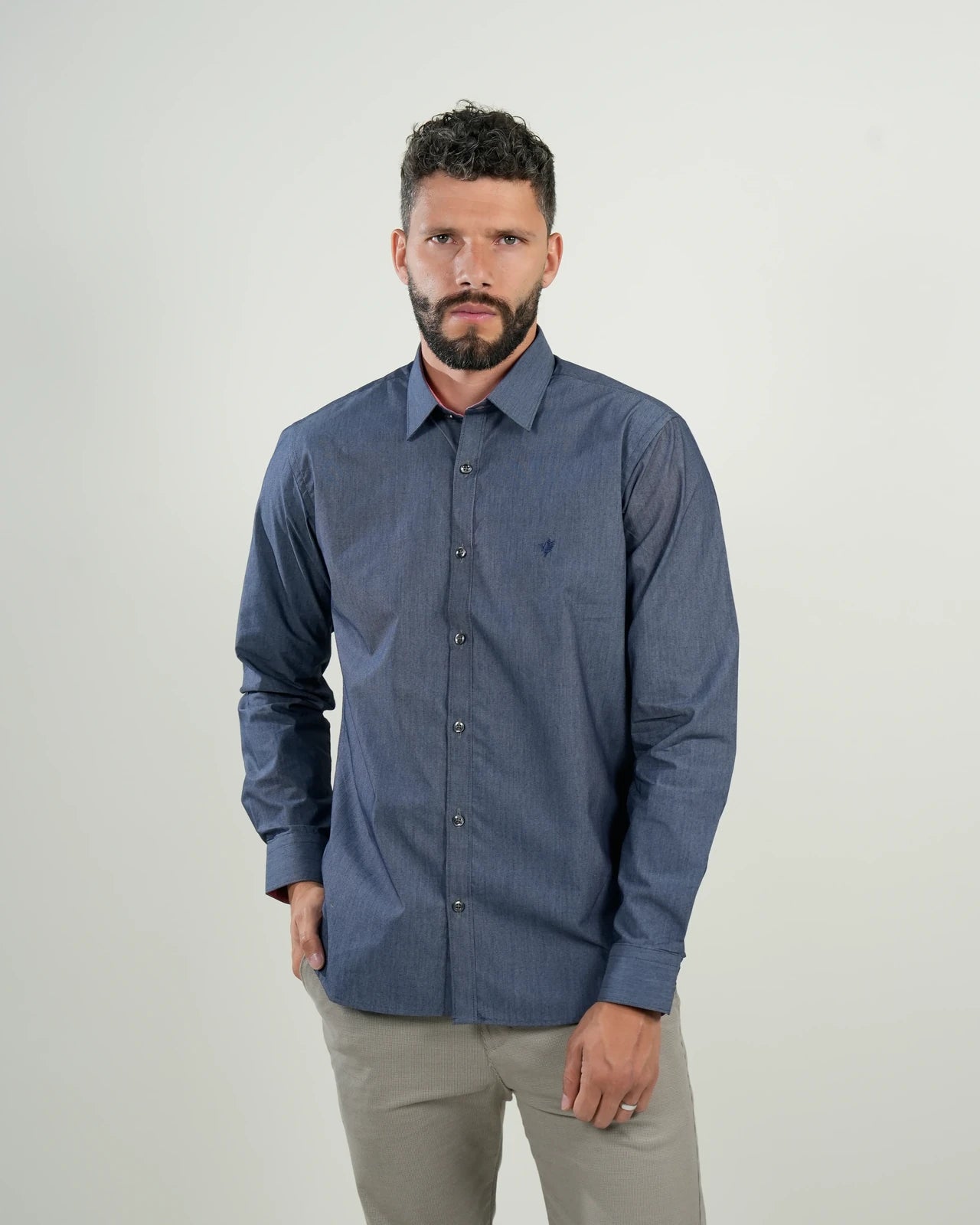 Camisa Milano Azul Índigo