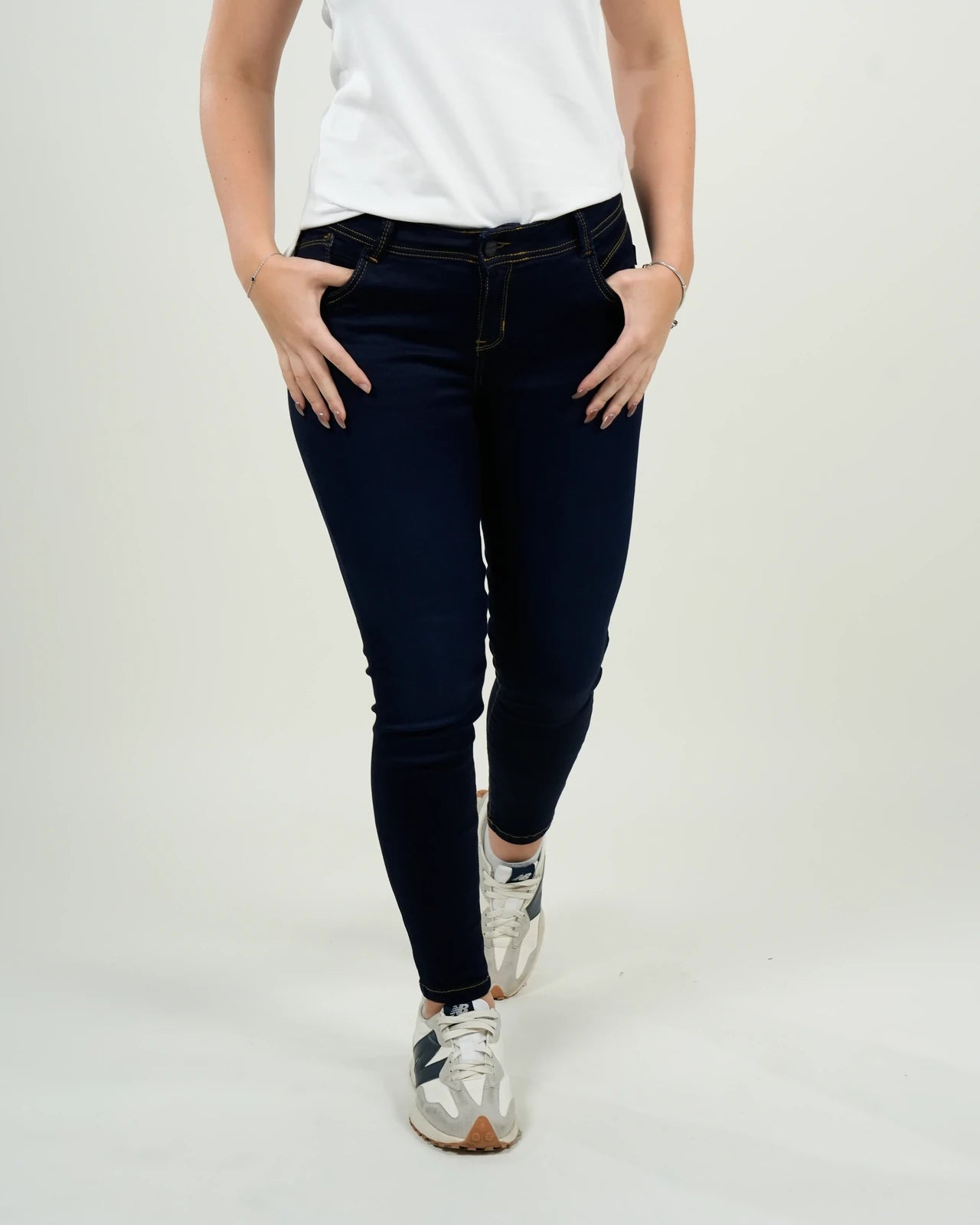 Jean Mujer Azul Oscuro Skinny "Belmont Indigo"