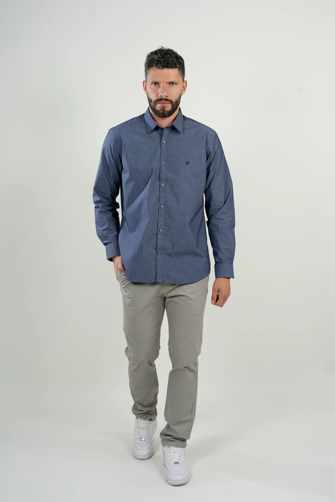 Camisa Milano Azul Índigo