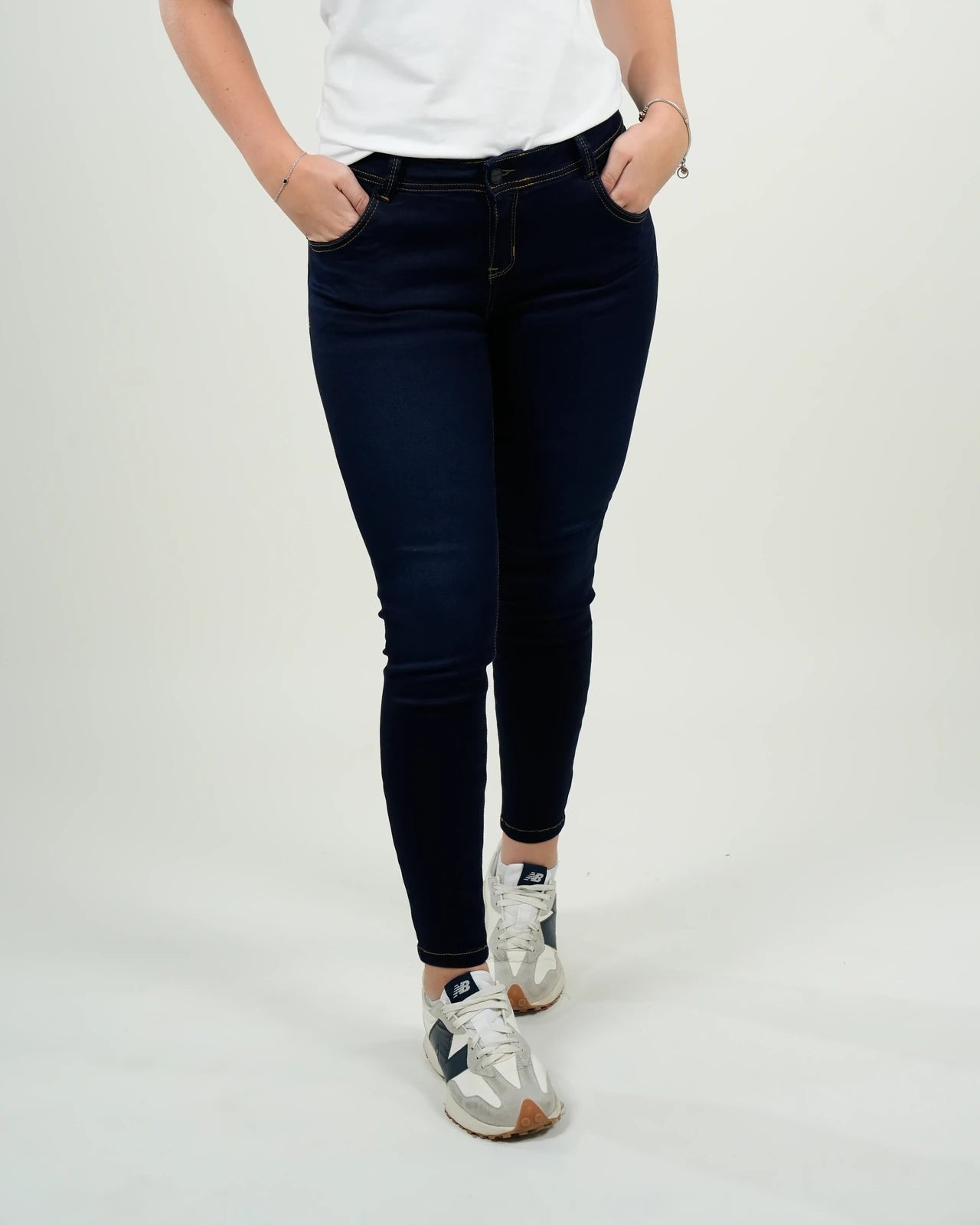 Jean Mujer Azul Oscuro Skinny "Belmont Indigo"
