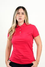 Polo Mujer Clásico Rojo Intenso