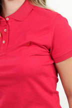 Polo Mujer Clásico Rojo Intenso