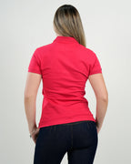 Polo Mujer Clásico Rojo Intenso