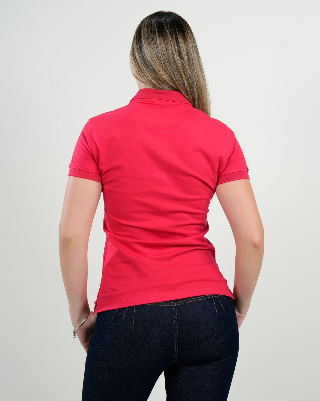 Polo Mujer Clásico Rojo Intenso