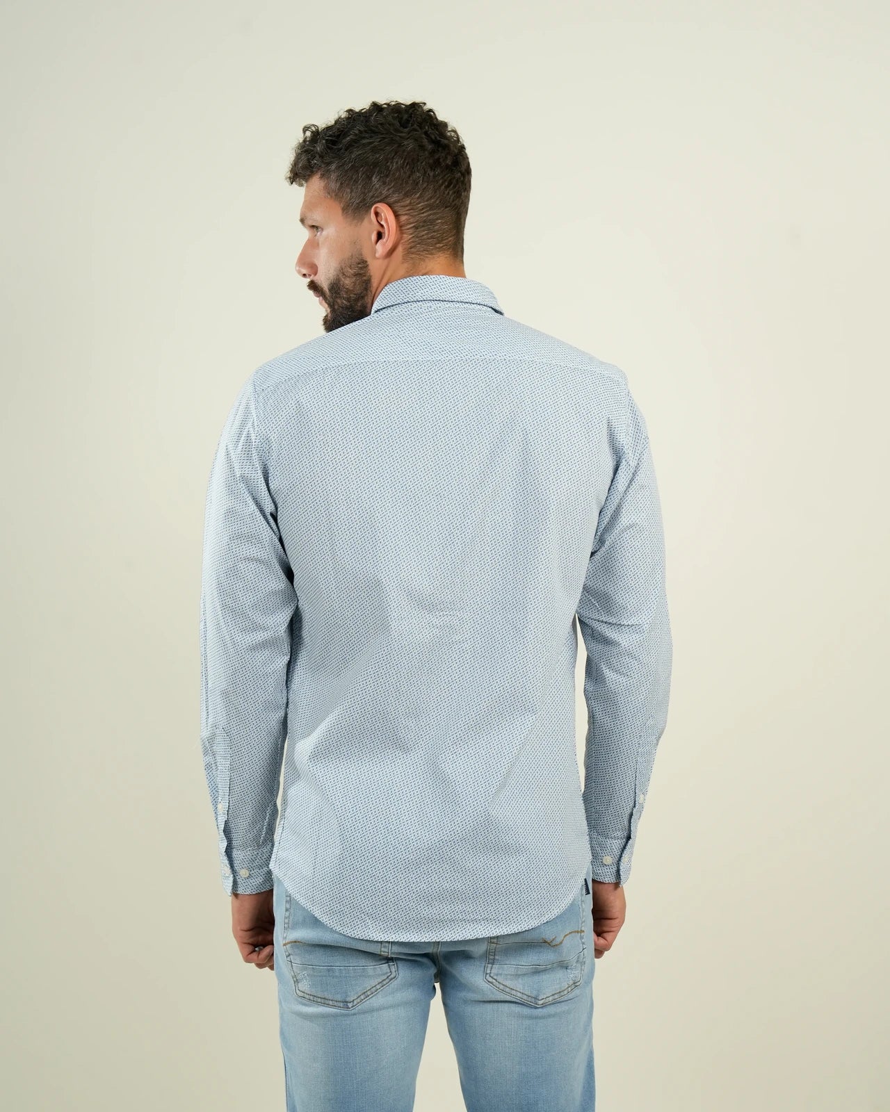 Camisa Savona Microdiseño Azul