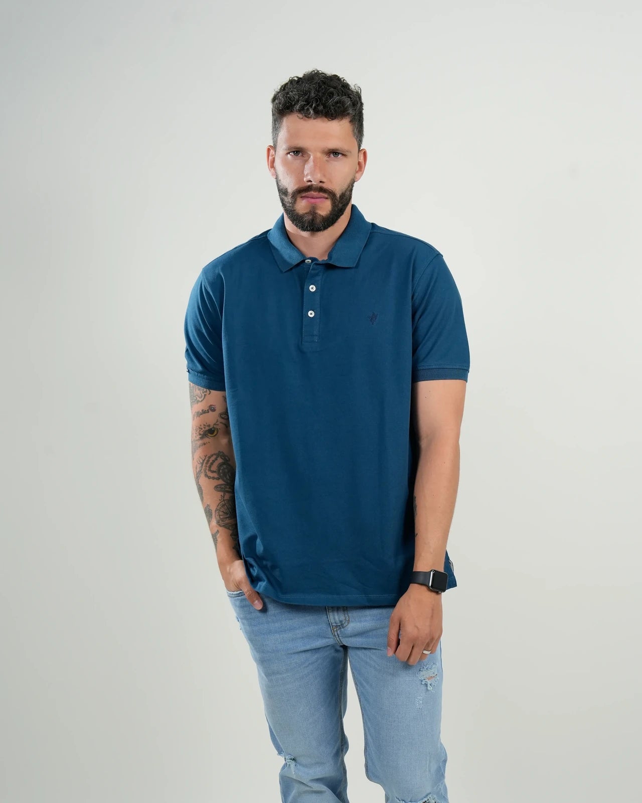 Polo Amalfi Azul Petróleo