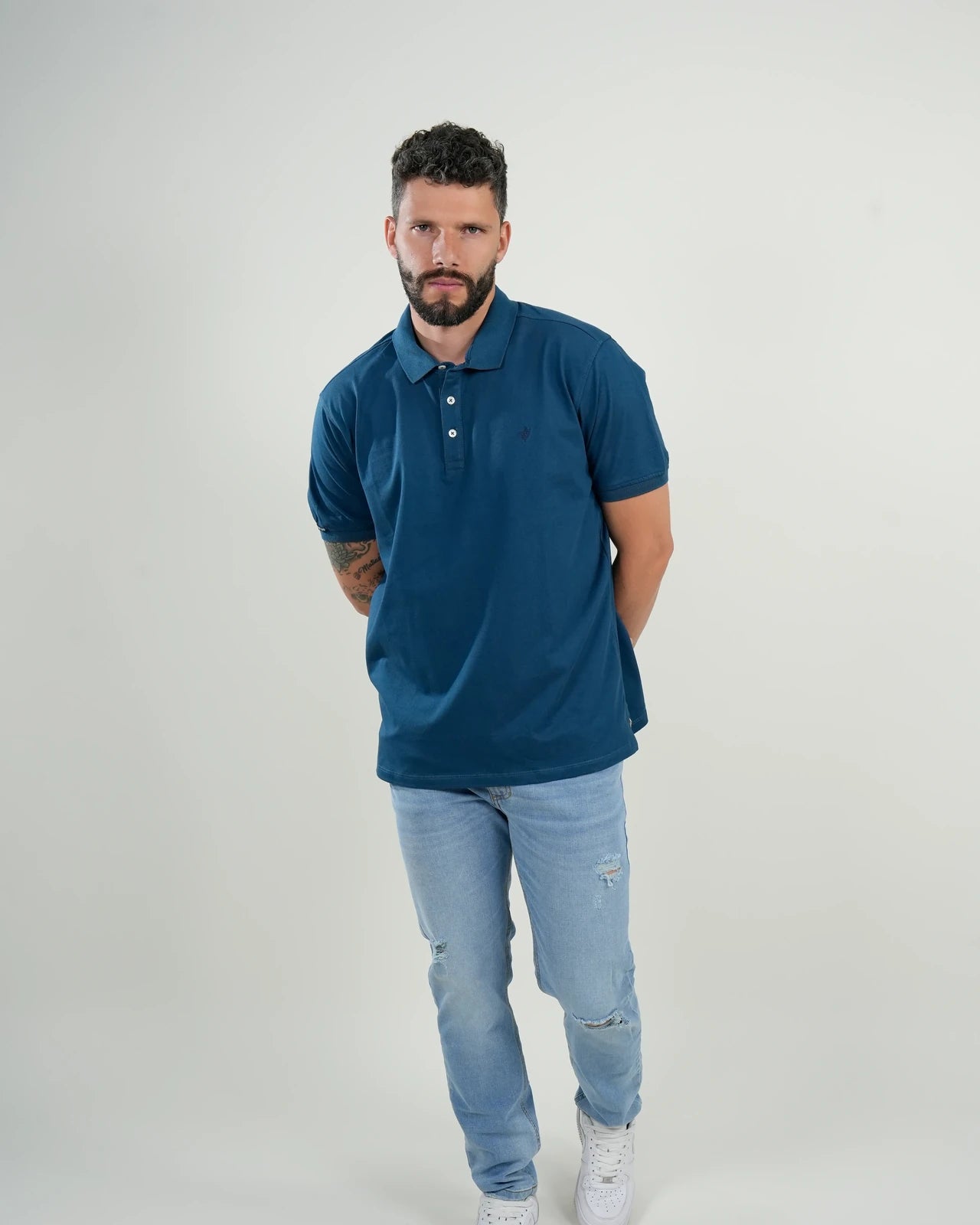 Polo Amalfi Azul Petróleo