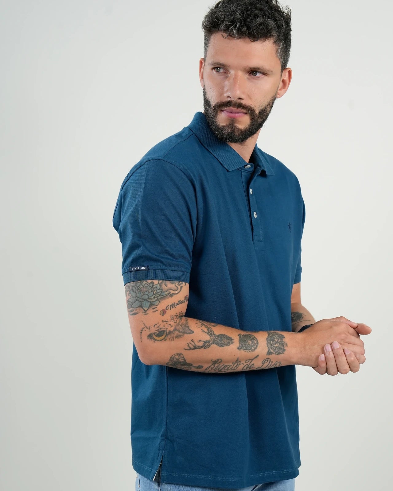 Polo Amalfi Azul Petróleo