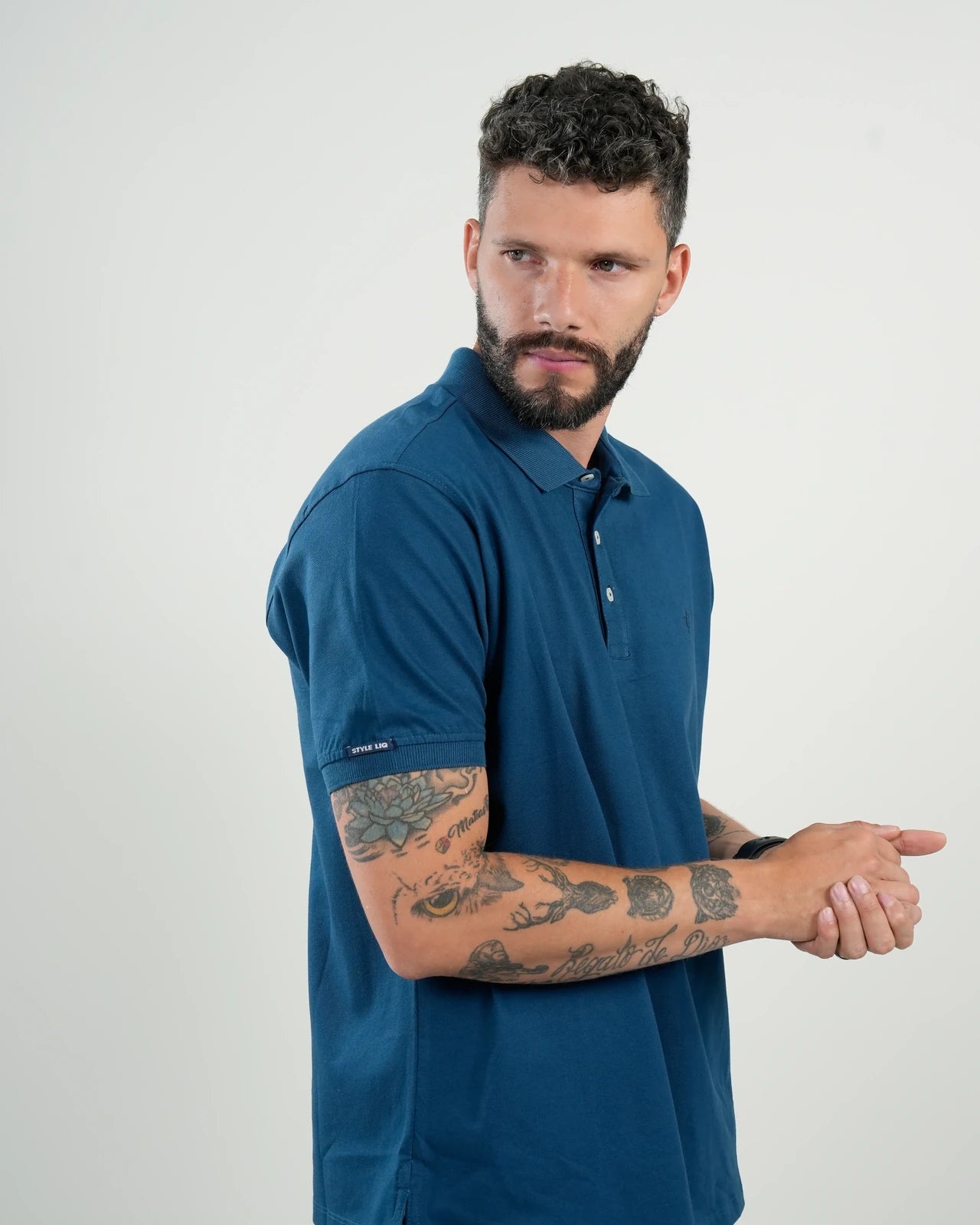 Polo Amalfi Azul Petróleo