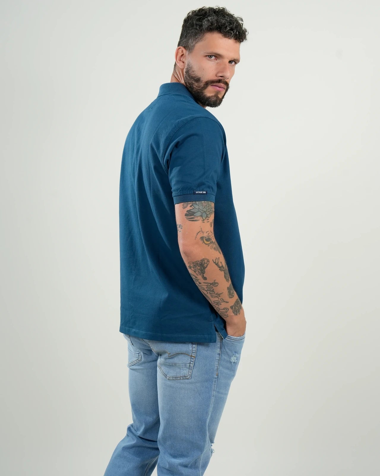 Polo Amalfi Azul Petróleo