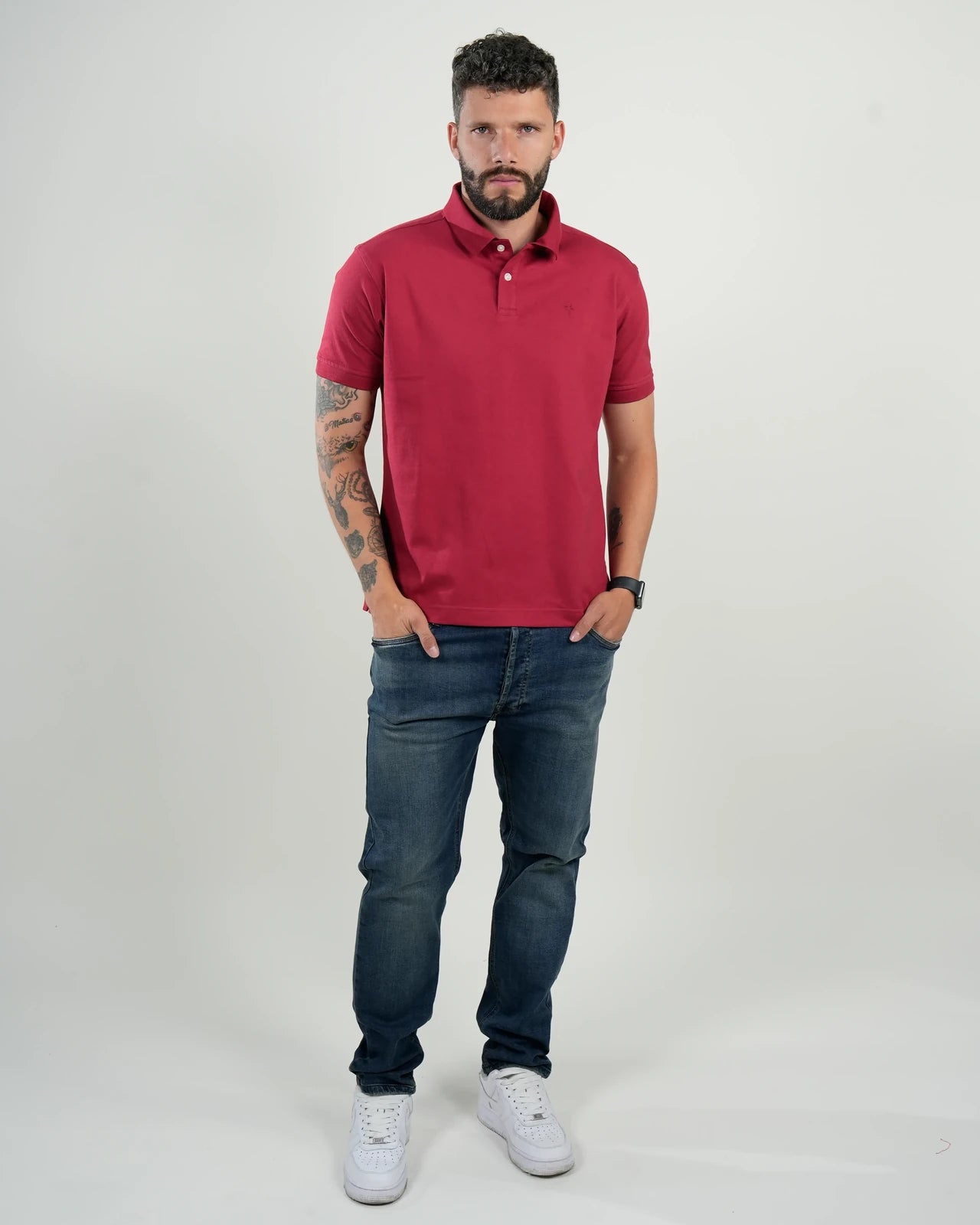 Polo Amalfi Rojo Clásico