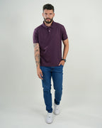 Polo Cambridge Piqué Ciruela