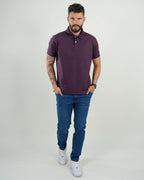 Polo Cambridge Piqué Ciruela