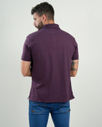 Polo Cambridge Piqué Ciruela