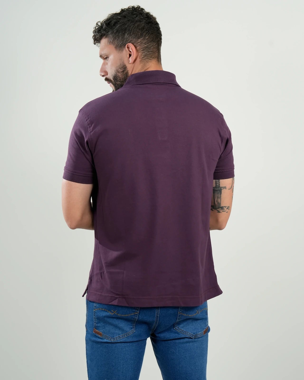 Polo Cambridge Piqué Ciruela