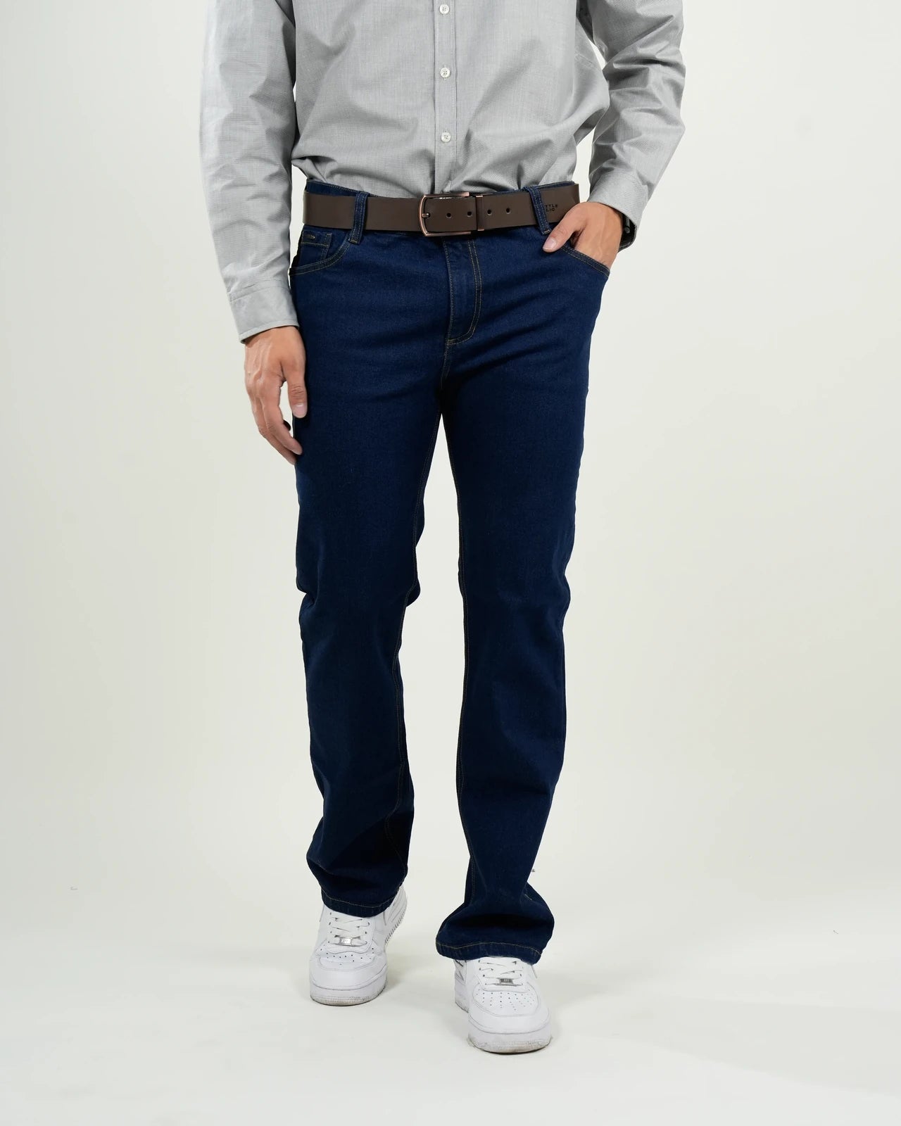 Jean Windsor Corte Clásico Azul Marino