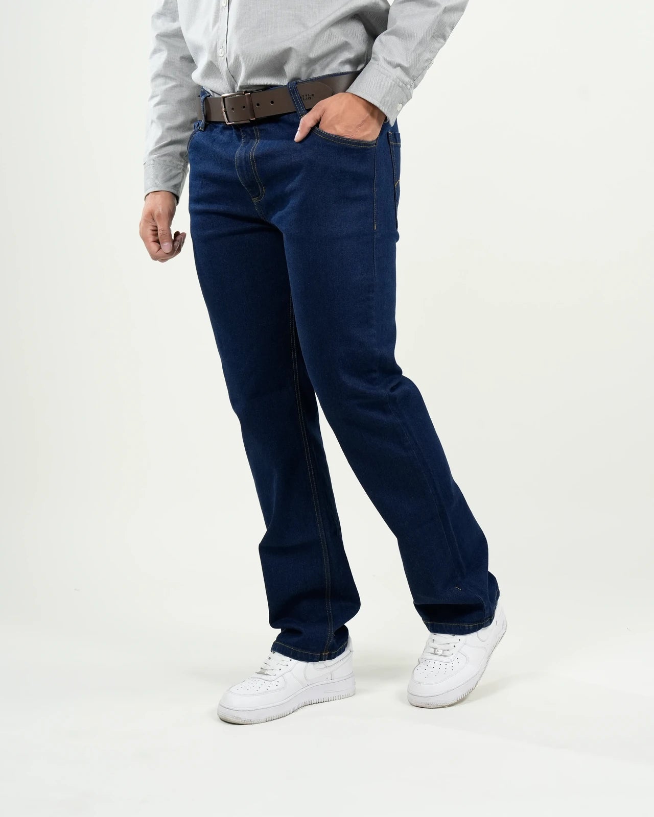 Jean Windsor Corte Clásico Azul Marino