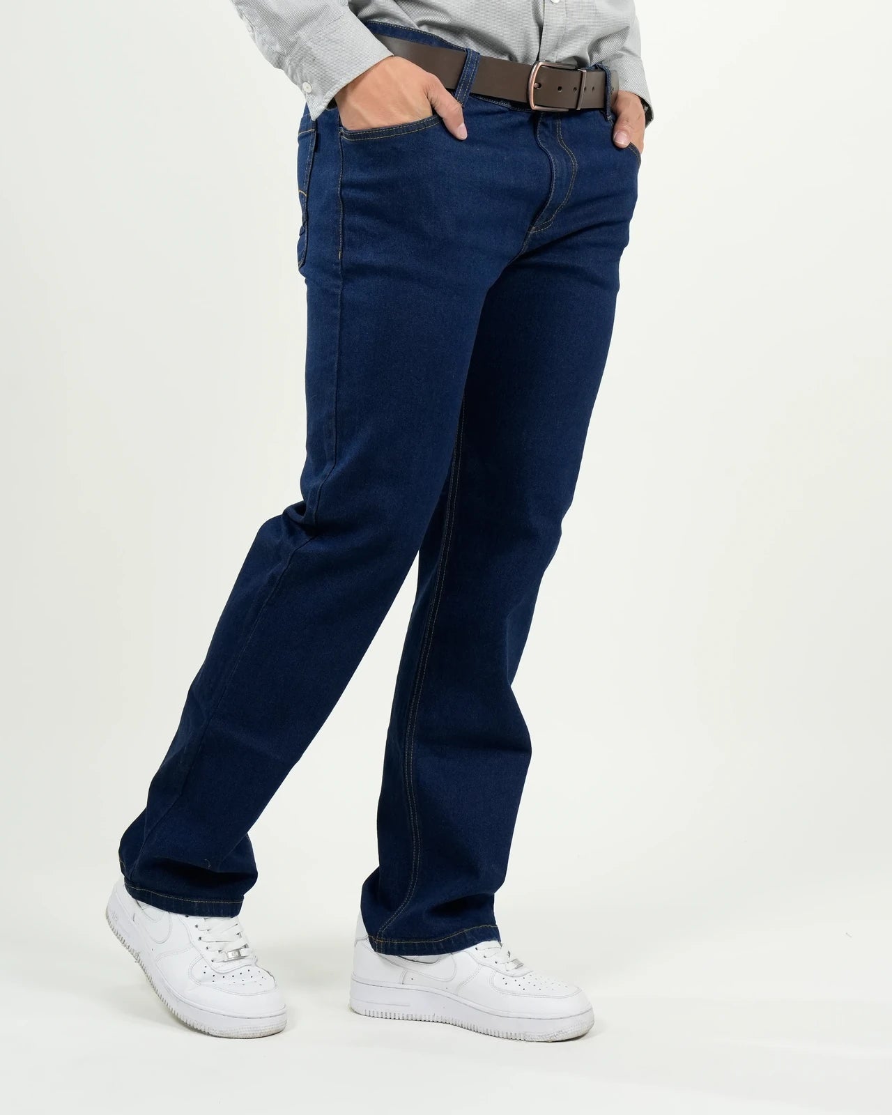 Jean Windsor Corte Clásico Azul Marino